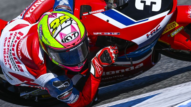 Kiandra Ramadhipa Start Kelima di Aragon, Misi Kejar 3 Besar Moto3 Junior