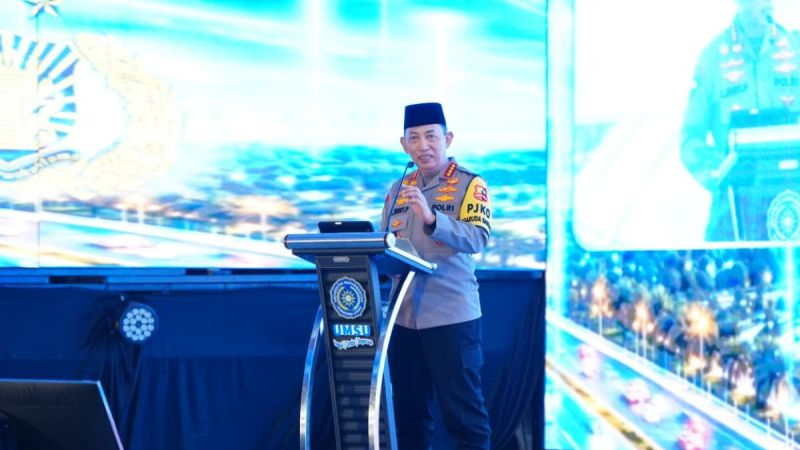 Sambangi UMSU Medan, Kapolri Sigit Beri Jaminan Keamanan Muktamar Muhammadiyah