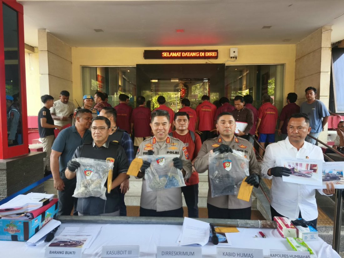 Polda Sumut dan Polres Humbahas Tetapkan 24 Tersangka Kasus Penyerangan di Matiti
