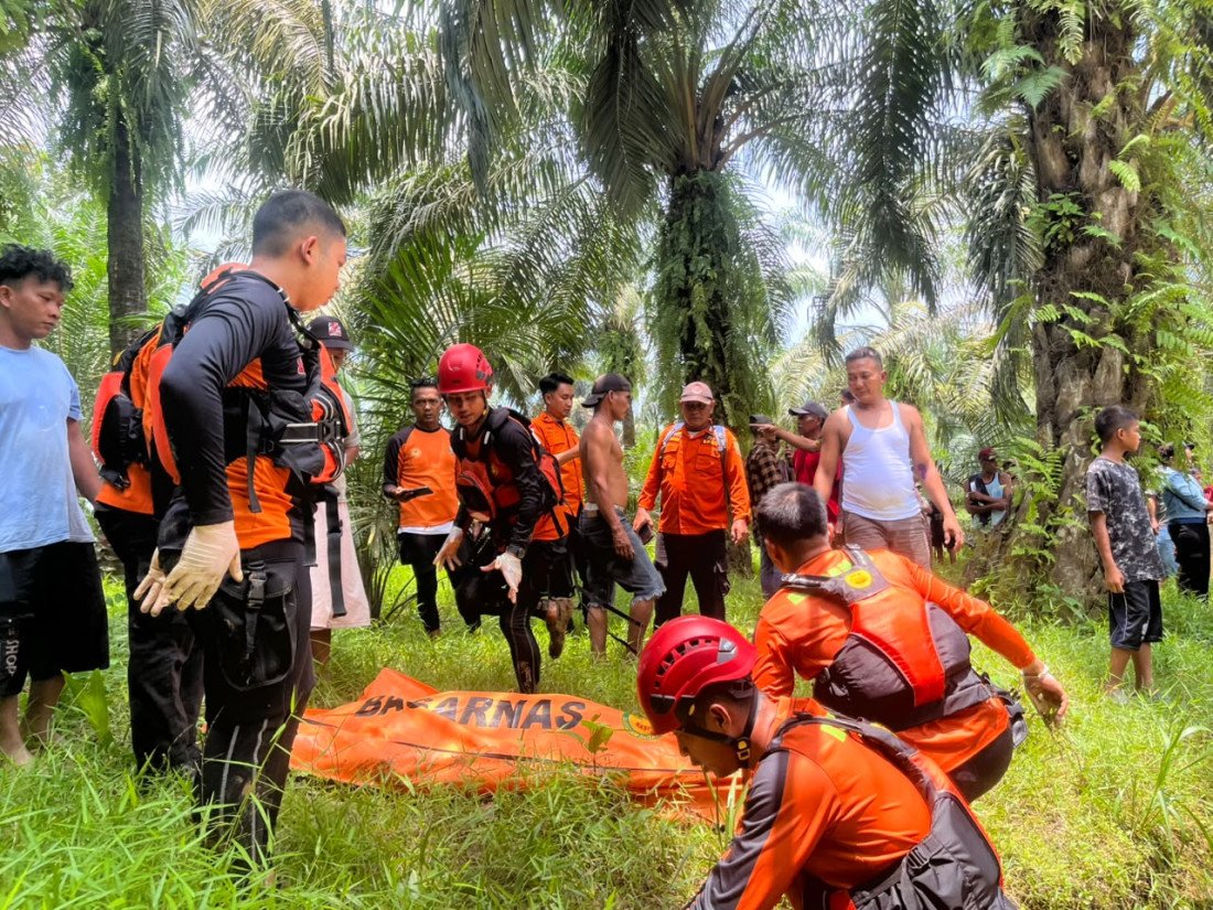 Tim SAR Gabungan Temukan Herson Meninggal Dunia setelah Hanyut di Sungai Sei Lepan