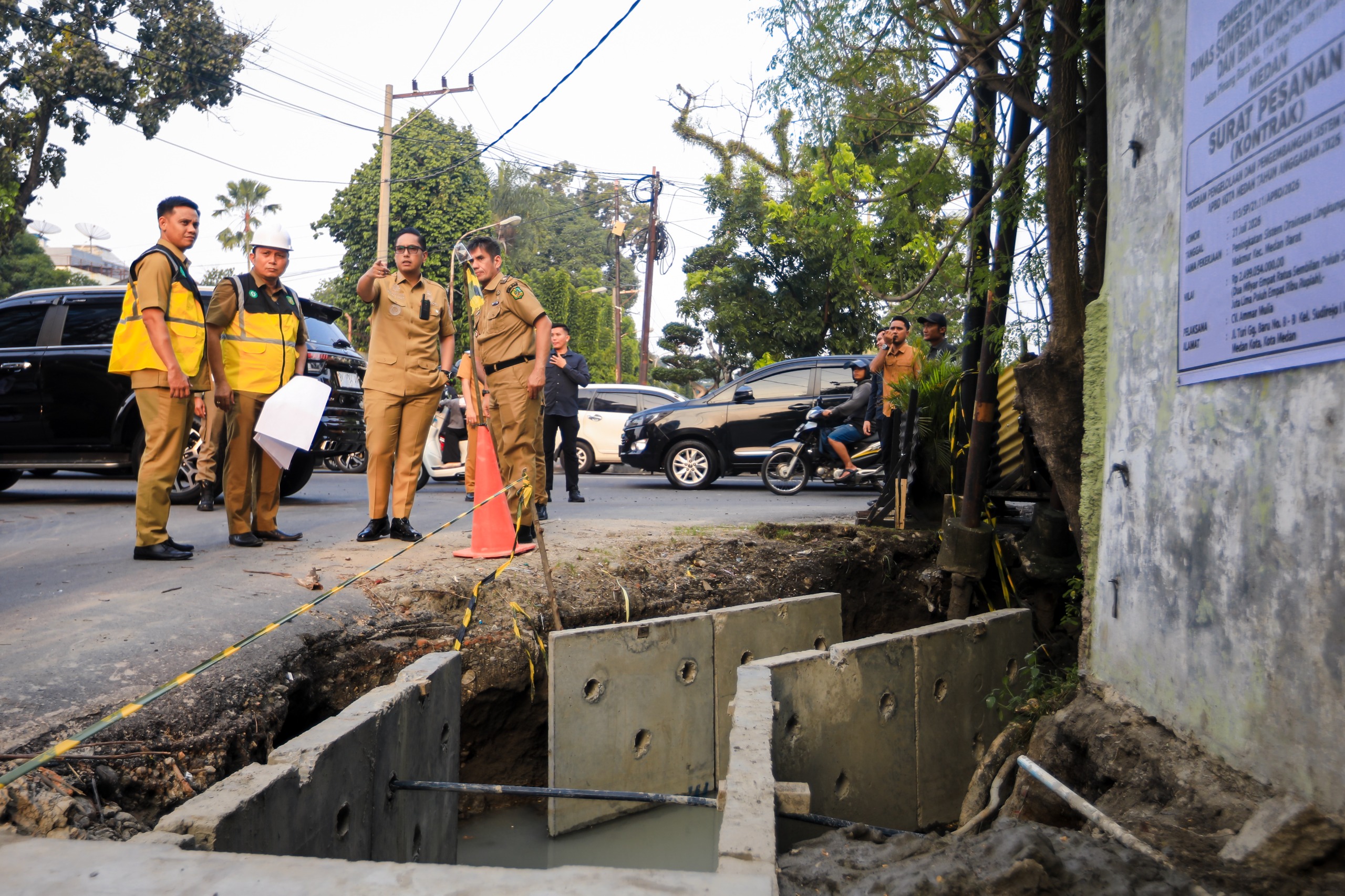 Wali Kota Medan Tinjau Pengerjaan Drainase sepanjang 385 Meter di Sei Agul