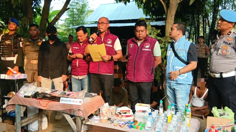 Polda Sumut Amankan 37 Orang dalam Penggerebekan Narkoba di Percut Sei Tuan