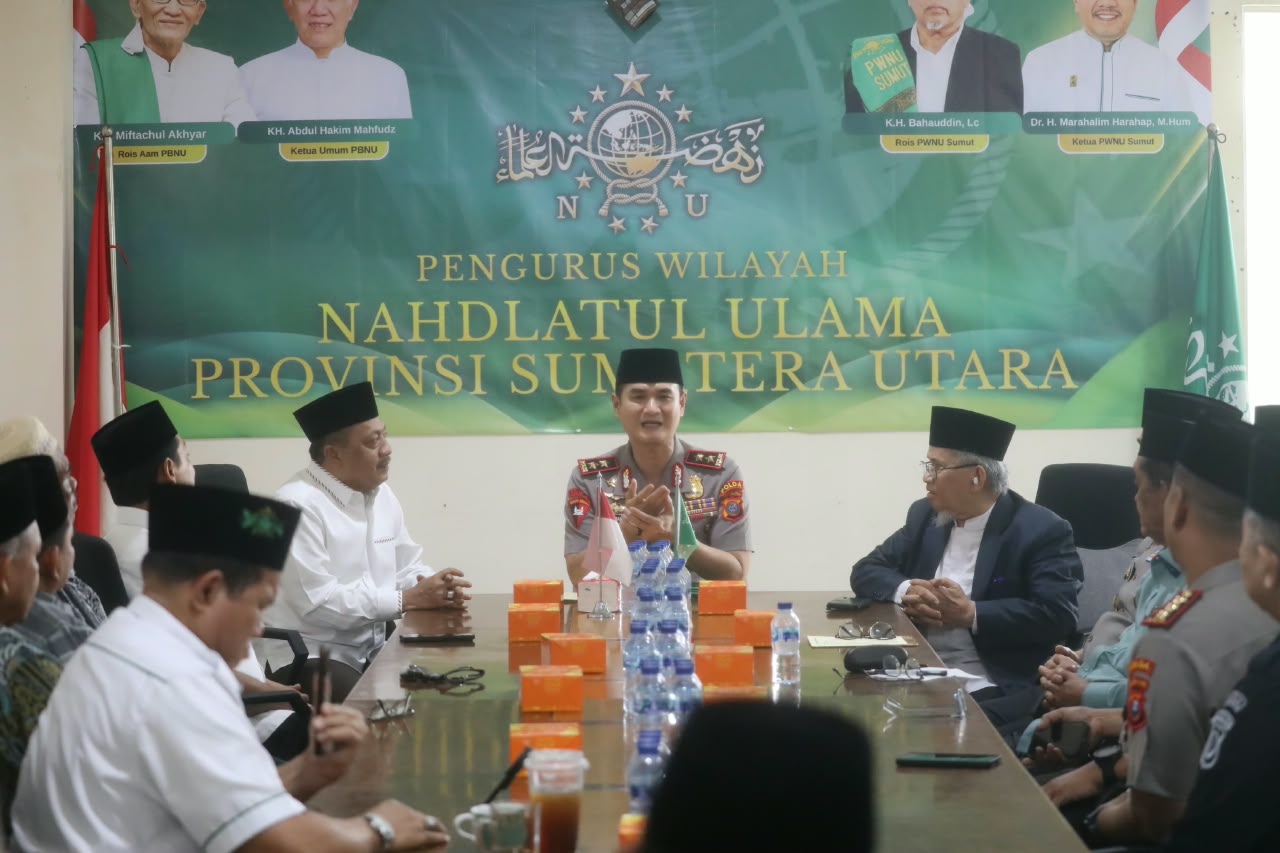 Kapolda Sumut Ajak NU Bersinergi Jaga Keamanan dan Kerukunan