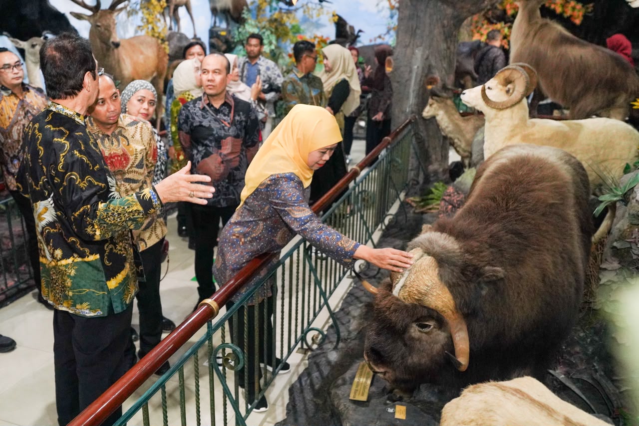 Gubernur Khofifah Buka Peluang Kolaborasi dengan Rahmat International Wildlife Museum and Gallery