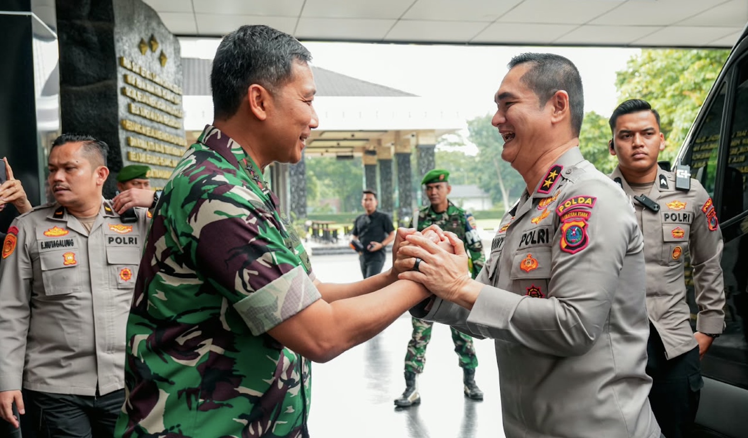 Kapolda Sumut Silaturahmi ke Kodam I/BB, Perkuat Sinergi TNI-Polri