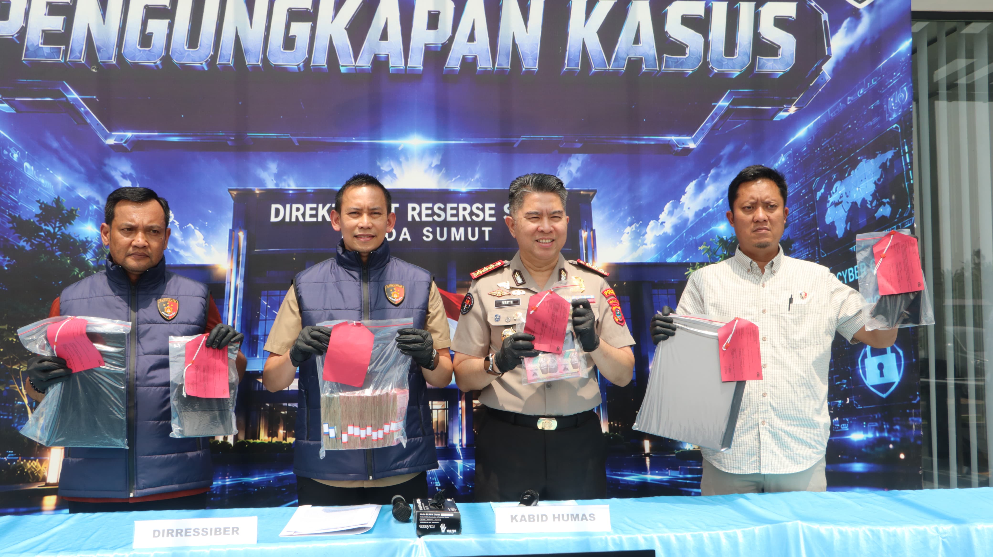 Ditressiber Polda Sumut Bongkar Jaringan Judol di Medan dan Tebingtinggi