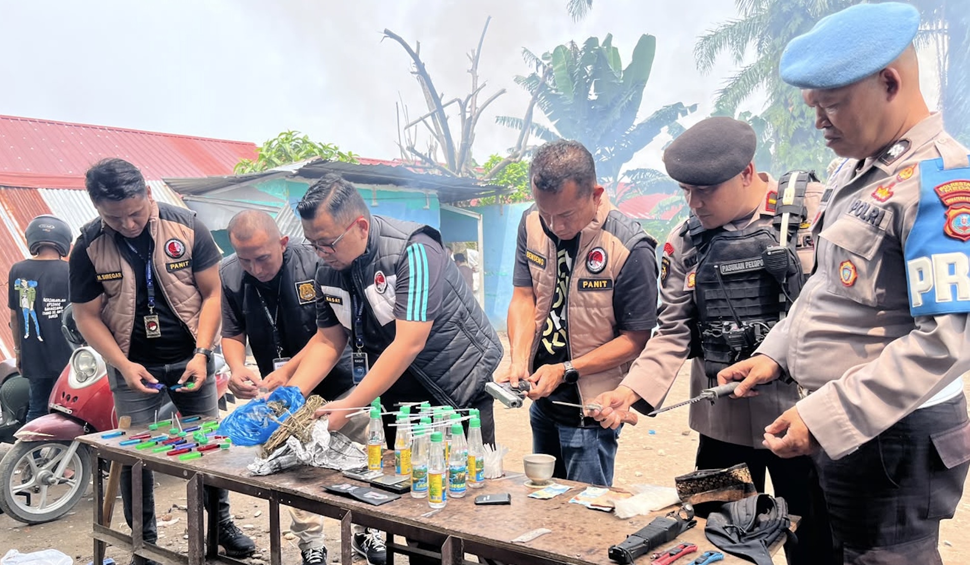 Sarang Narkoba Mencirim Digerebek, Bandar Diringkus