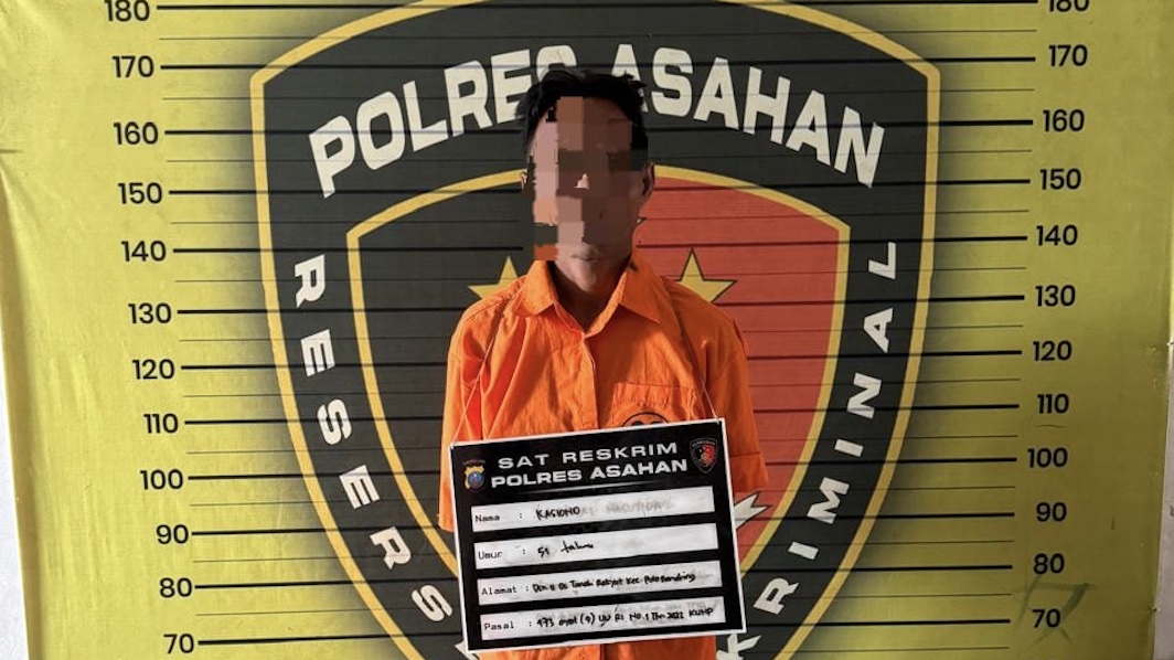 Ayah Cabuli Anak Kandungnya Berulang Kali Hingga Hamil, Ditangkap Polres Asahan