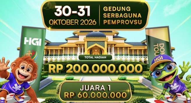 1.024 Peserta Ditargetkan Ikut HGI Medan Domino Tournament 2026