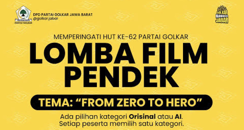 Golkar Gelar Lomba Film Pendek Hadiah Rp200 Juta, Usung Tema Terinspirasi Perjalanan Hidup Bahlil Lahadalia