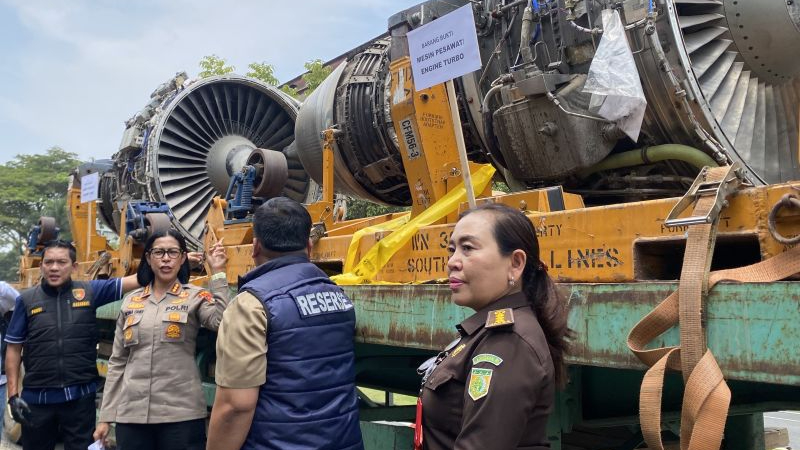 3 Mesin Pesawat Bekas Rp 30 Miliar Tertahan 7 Bulan di Batam, Polda Kepri Tetapkan 4 Tersangka